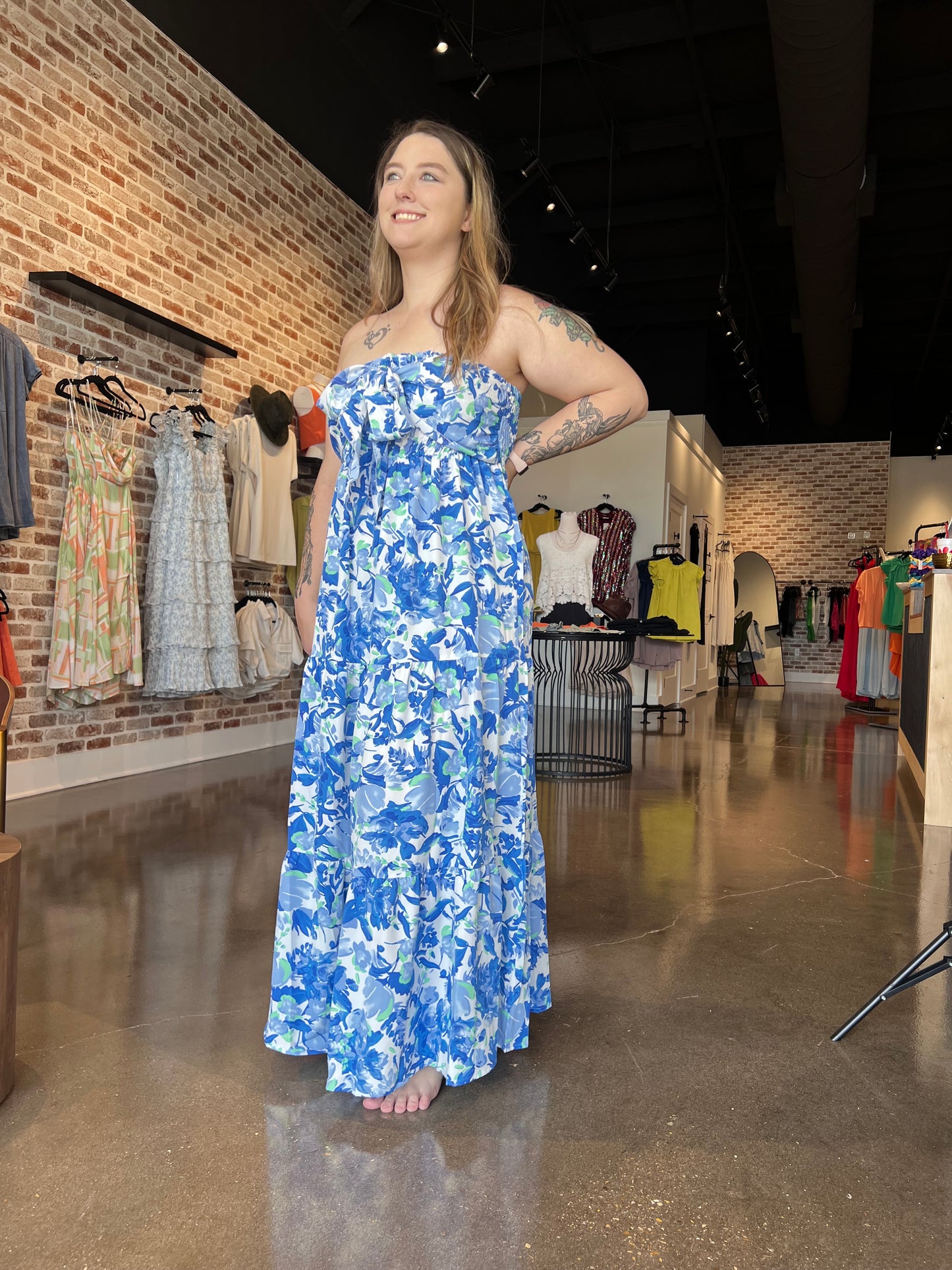 Tropical Midi Dress