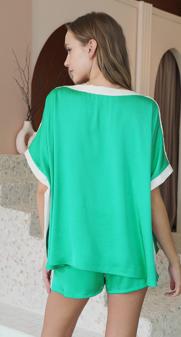 Poly Silk Contrast Set