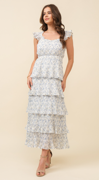 Smocked Midi Dress