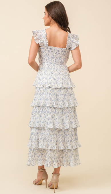 Smocked Midi Dress