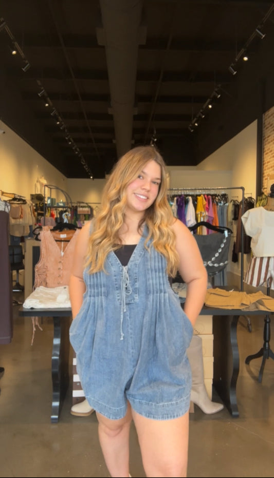 Denim Muse Romper