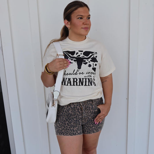 Warning Label Graphic Tee