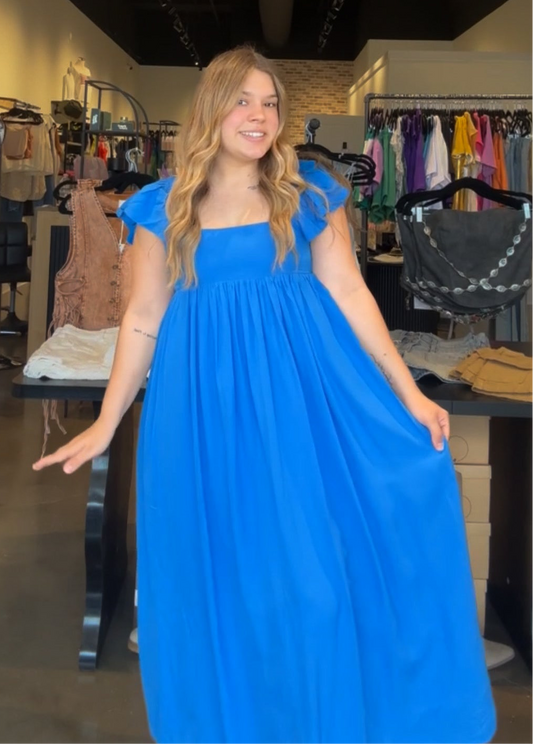 Celeste Coastal Cascade Dress